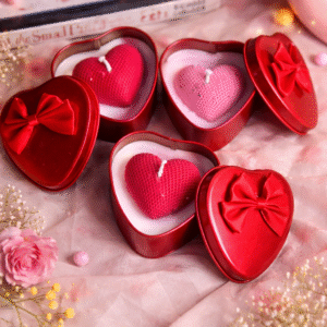 Valentines Special Mini haet Candle Pack of 3