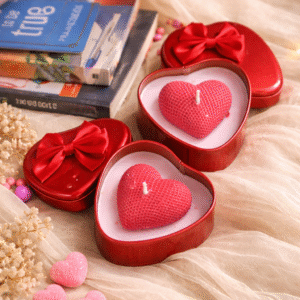 Valentines Special Mini Heart Candle Pack of 2