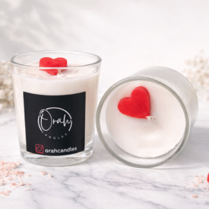 Valentine Special Mini Short Candles Pack Of 2