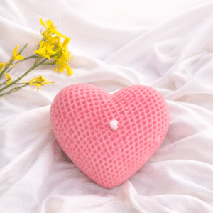 Blush Heart Crystal Candle Pack 1