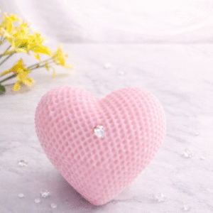 Blush Heart Crystal Candle Pack 1