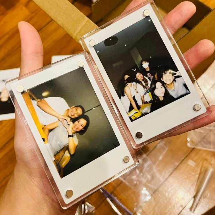 Snap&Stick Poloroid Acrylic Photo Fridge Magnets - Image 2