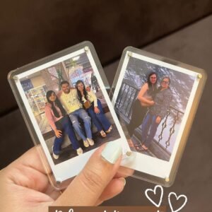 Snap&Stick Poloroid Acrylic  Photo Fridge Magnets