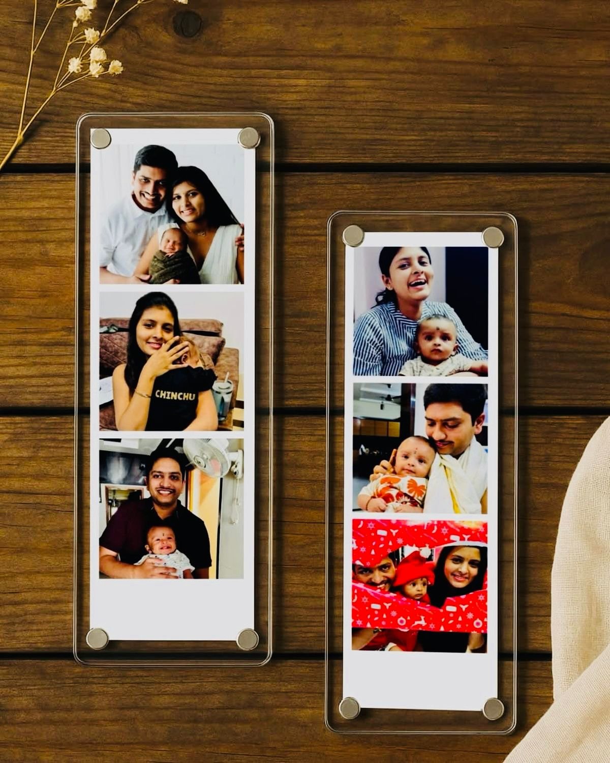 Snap&Stick Poloroid Acrylic Memory Strips Magnets